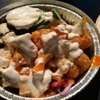 buffalo cauliflower bowl at Grins in Nashville