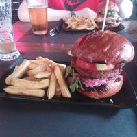 Avocado burger at The Roadhouse in Salou