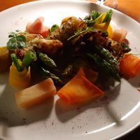 Wexford potato rosti with veg at FIRE in Dublin