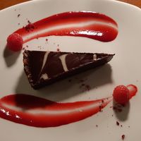 Coconut and chocolate tart at FIRE in Dublin