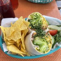 Breakfast Burrito with vegan scrumbled egg  at Sneak In in Vienna