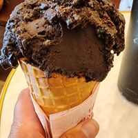 Chocolate cookie crunch on waffle cone at Anita Gelato - Old San Juan in San Juan