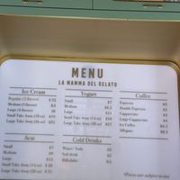 Menu   at Anita Gelato - Old San Juan in San Juan