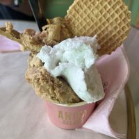 Vegan Coconut and vegan mcookie crumble   at Anita Gelato - Old San Juan in San Juan