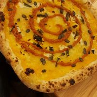 Pumpkin special pizza at Slow Rise Pizza in Lincoln