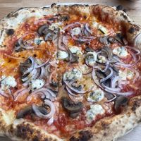Mushroom and Stilton  at Slow Rise Pizza in Lincoln