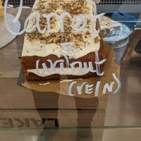 Carrot & walnut cake at The Café at Lakeland in Windermere
