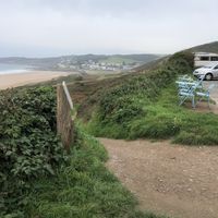 Woolacombe Beach and dunes  at The Porthole in Woolacombe