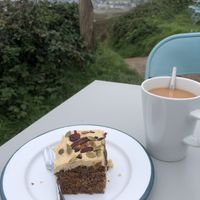 Carrot cake  at The Porthole in Woolacombe