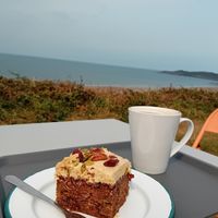 Carrot cake at The Porthole in Woolacombe