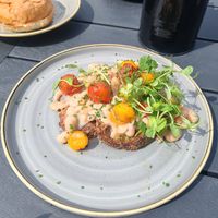 Beans and tomato's on toast at Stir - Chesterton in Cambridge