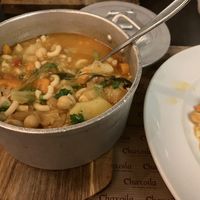 Amazing vegetable stew with chickpeas 👌🏻  at Chaxoila in Vila Real