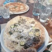 A Montagna pizza.  at Pizzeria Pellegrino in Aci Castello