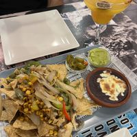Vegetarian Nachos  at Santa Catrina in Cadiz
