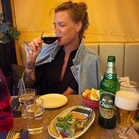 Fresh spring rolls for starters at Waan Thai in Stockholm