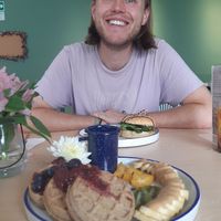 Tropical waffles at Kumara Vida in Pereira