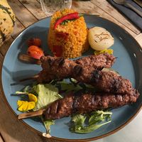 Vegan kababs  at Shakshuka Restaurant and Bar in The Hague