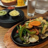 Vegan fajitas at Salsa Tapas & Grill in Southend-on-sea