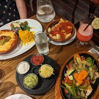 Vegan dishes at Salsa Tapas & Grill in Southend-on-sea