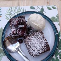 Vegan brownies at Our Lizzy Cookery Courses in Malvern