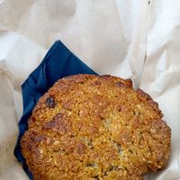 Oatmeal raisin cookie (takeaway) at PUCK specialty coffee in Nijmegen