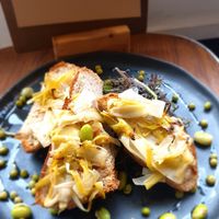 Vegan toast prei & boontjes at PUCK specialty coffee in Nijmegen