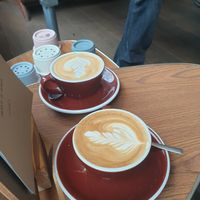 Coffees at PUCK specialty coffee in Nijmegen