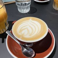 Cappuccino with oat milk  at PUCK specialty coffee in Nijmegen