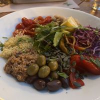 Vegan platter  at Green Frog in Zakynthos