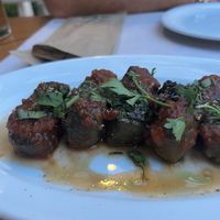 Dolmadas (homemade and warm)   at Green Frog in Zakynthos