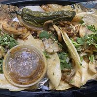 ‘shroom tacos  at Taqueria La Patrona in Virginia Beach