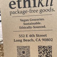 “ethikli”/Vendor sign  at Long Beach Southeast Farmers Market in Long Beach