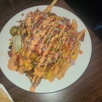 Vegan beyond loaded fries at Boon Cafe in Norridge