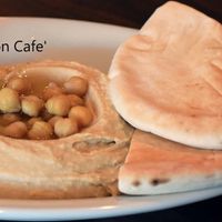 vegan Hummus & pita bread at Boon Cafe in Norridge