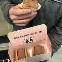 We got a flight of 3 minis  to save some $$!   at Innocent Ice Cream Parlour in Vancouver