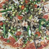 The vegan pizza    at Finisterre in Bacalar