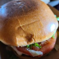 El Clasico Burger at Mike's Vegan Grill in Greensboro