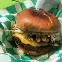 Carolina Burger at Mike's Vegan Grill in Greensboro