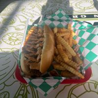 Philly cheese steak   at Mike's Vegan Grill in Greensboro