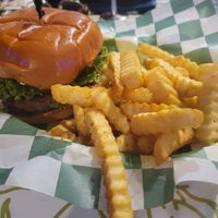 Classico $12 and fries $3.50 at Mike's Vegan Grill in Greensboro