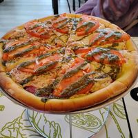 Margarita Pizza #Veganuary at Mike's Vegan Grill in Greensboro