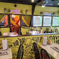 Really cool and unique interior with positive messaging #Veganuary at Mike's Vegan Grill in Greensboro