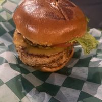 Chicken burger   at Mike's Vegan Grill in Greensboro