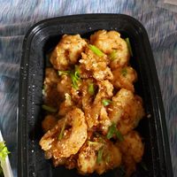Cauliflower Manchurian at Gather Cafe Bistro Bar in Talent
