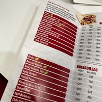  Clearly marked options   at Quesada in Calgary