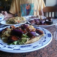 Spicy noodles and eggplant dish at Dai Tung in Mc Allen