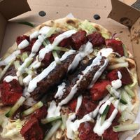 Loaded naan at Dhil's in Wigston