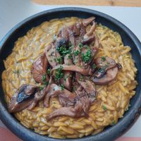 Orzzoto with mushroom and thyme at Chálavro - Χάλαβρο in Crete