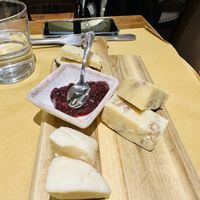 An amazing vegan cheese board!  at Il Rovescio in Bologna