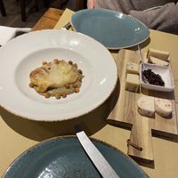 Vegan cheese platter and cabbage involtino   at Il Rovescio in Bologna